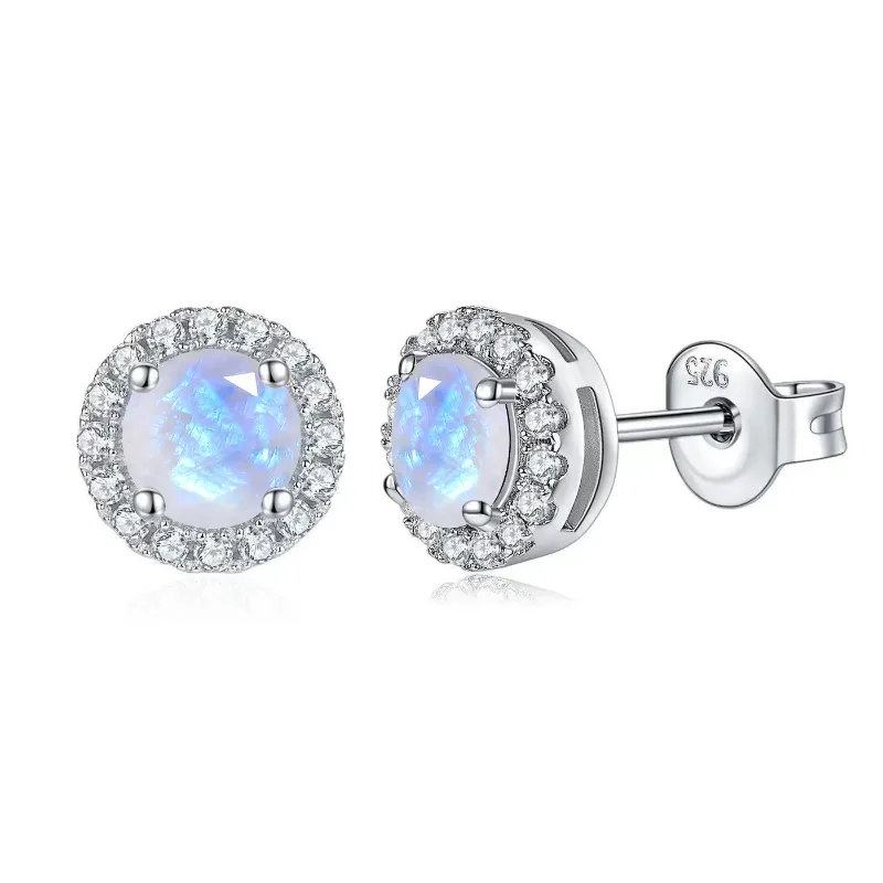 Moonstone 925 Sterling Silver China