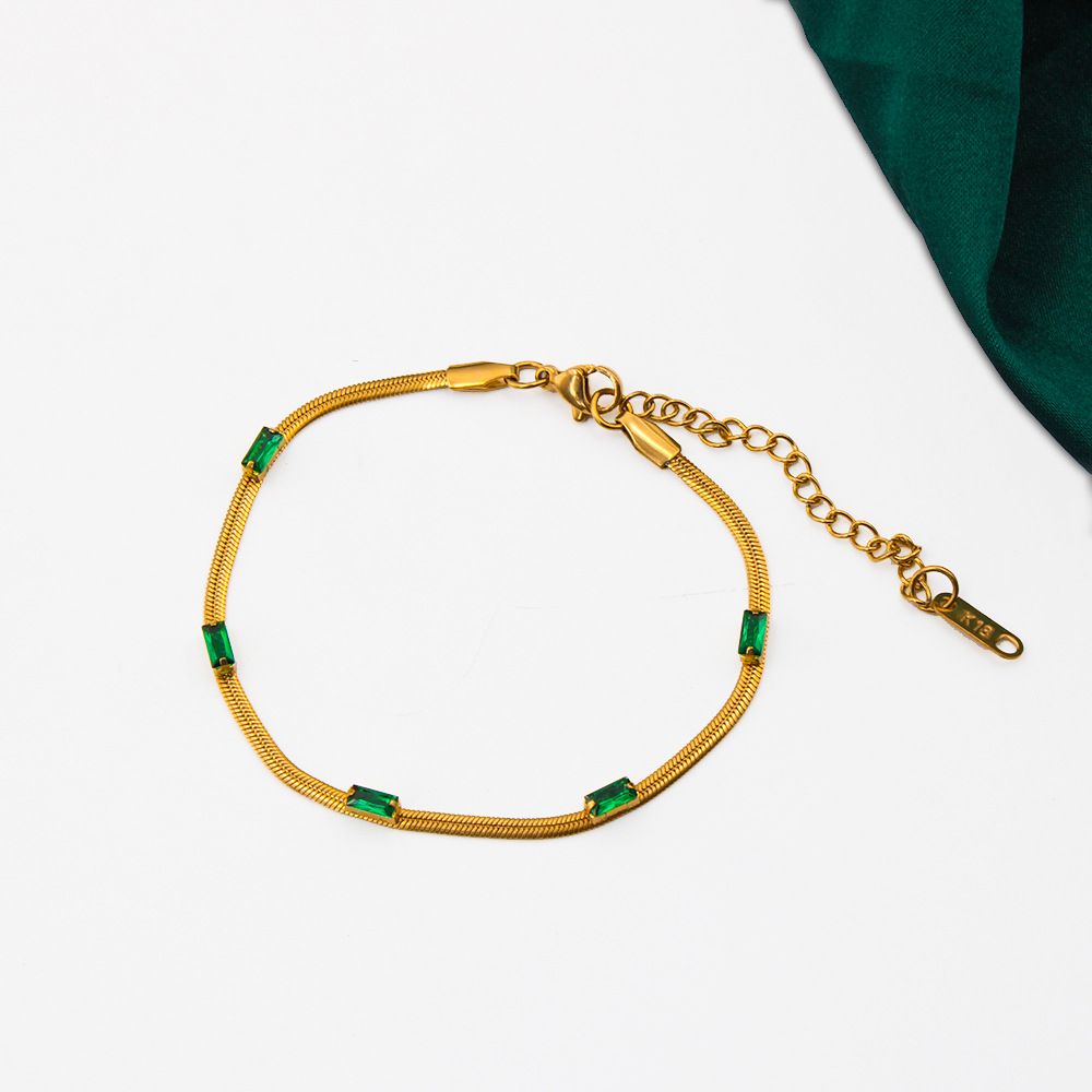 Emerald -armband 16+5