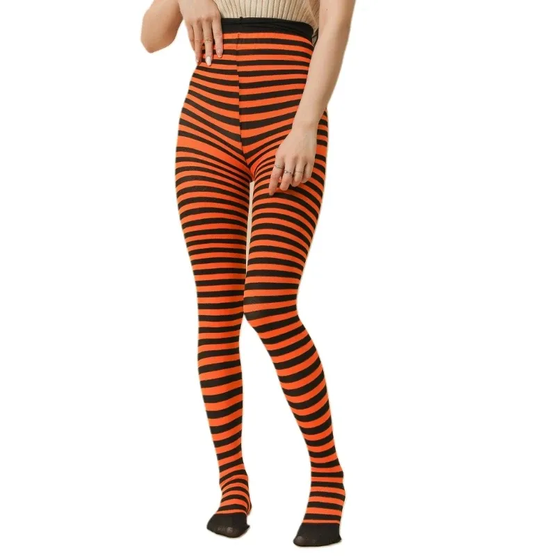 Orange black striped