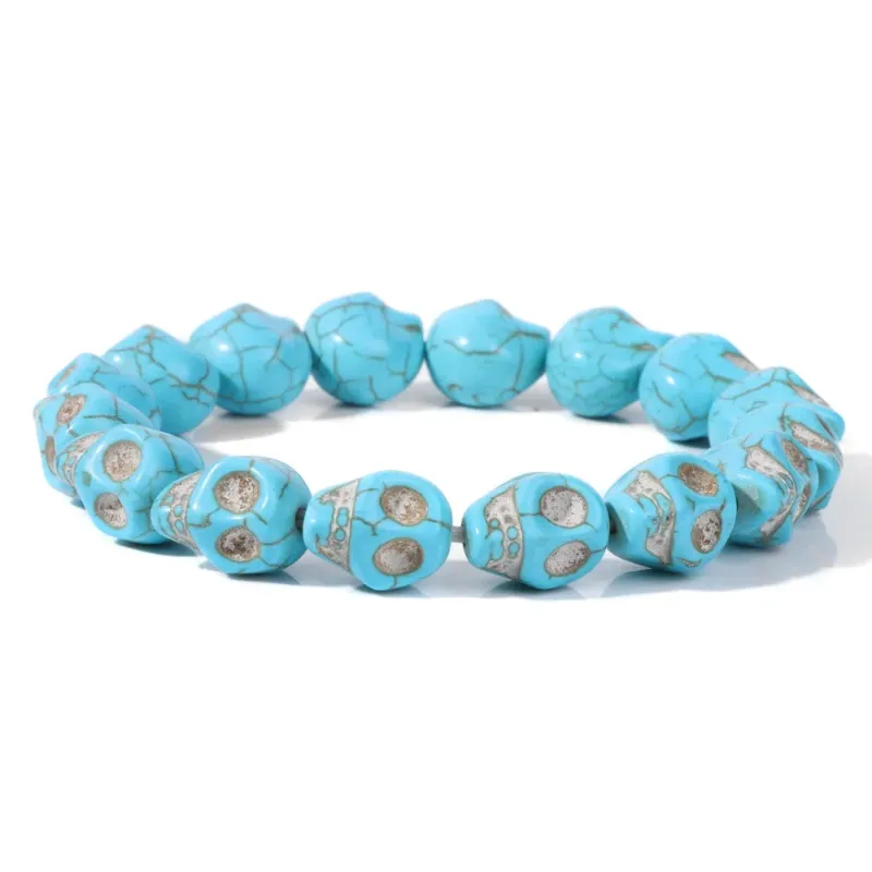 19 cm 4 Howlite Bleue