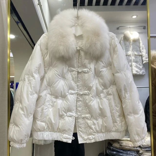 white fox fur