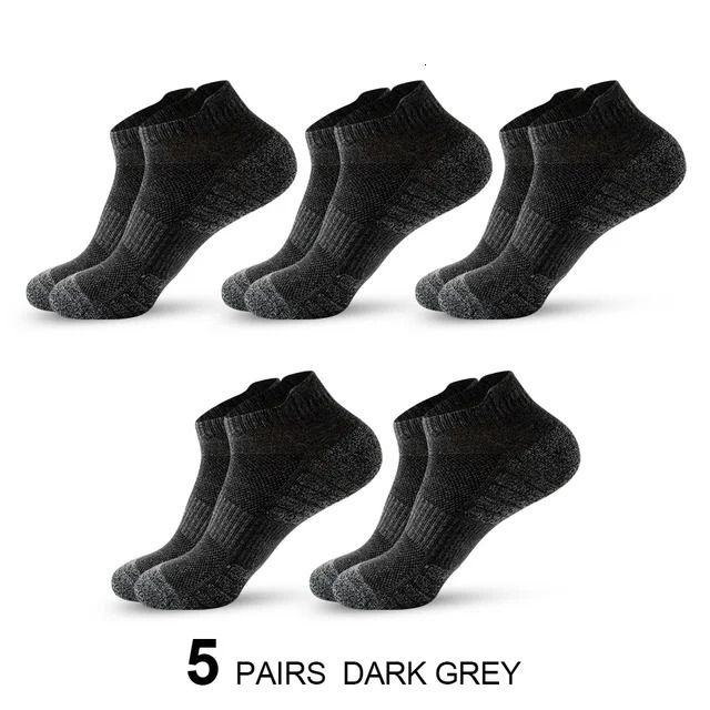 5 pairs dark gray