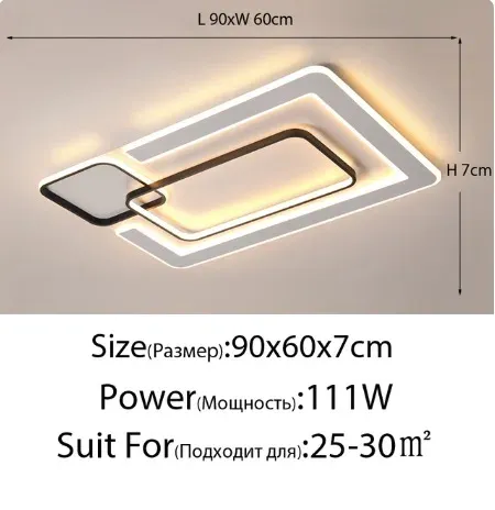 Varm vit 90x60x7cm 111w