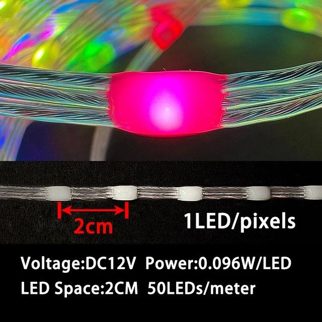 Espace Led 2cm-Dc12v 10 mètres