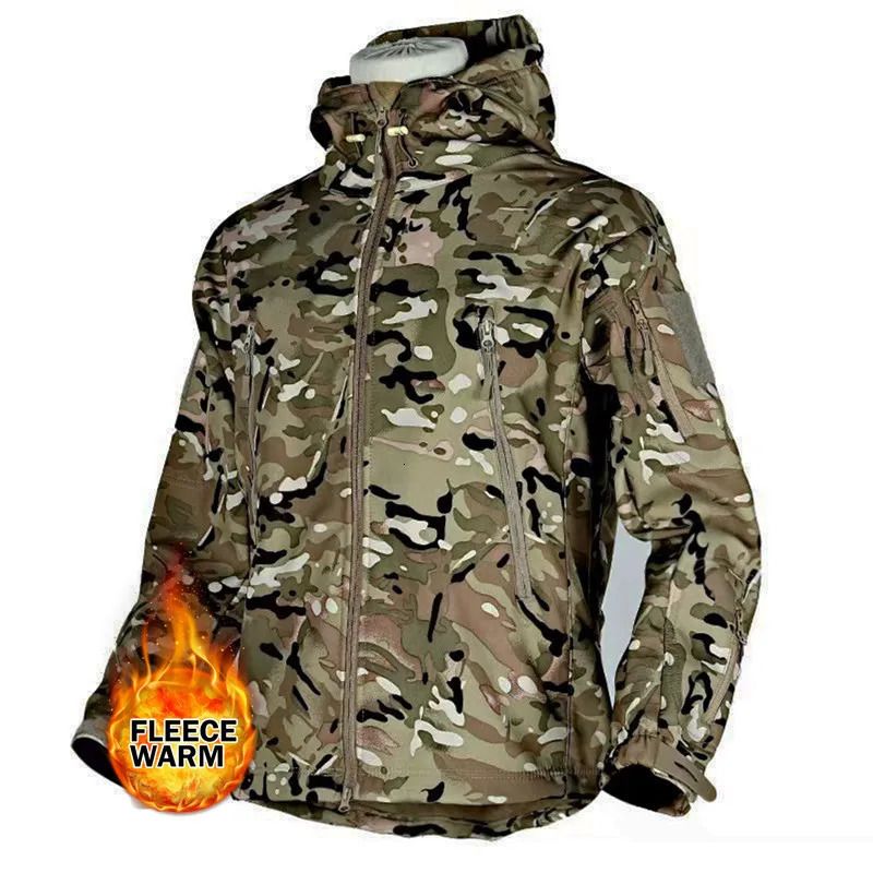 manteau camouflage kaki