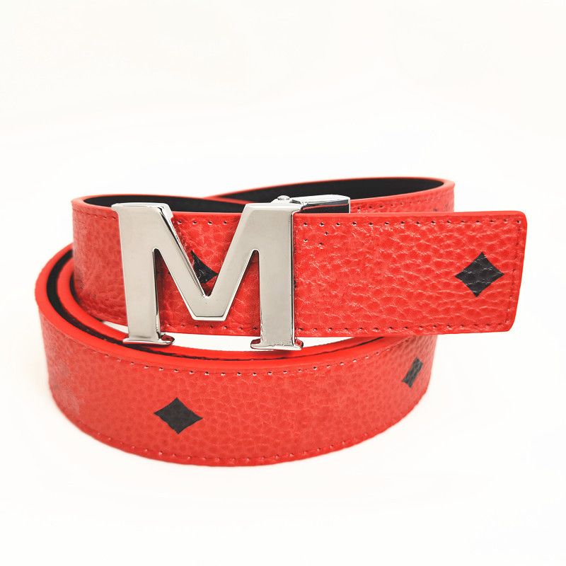 ceinture rouge + boucle argentée