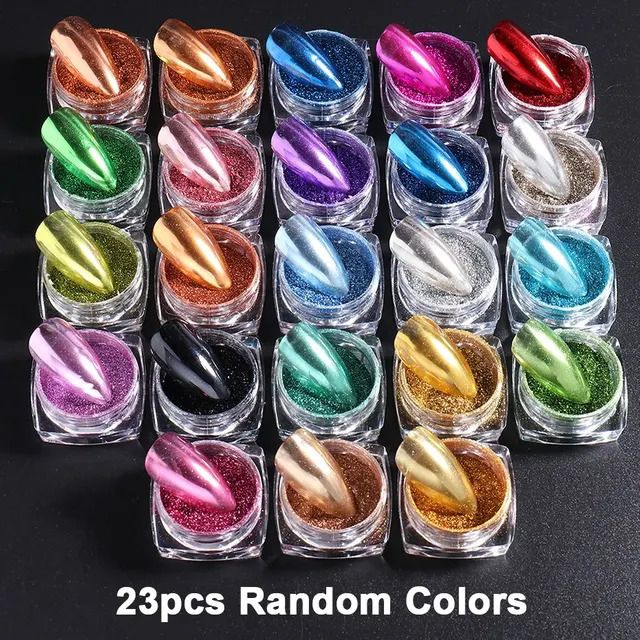 23pcs Chrome Powder