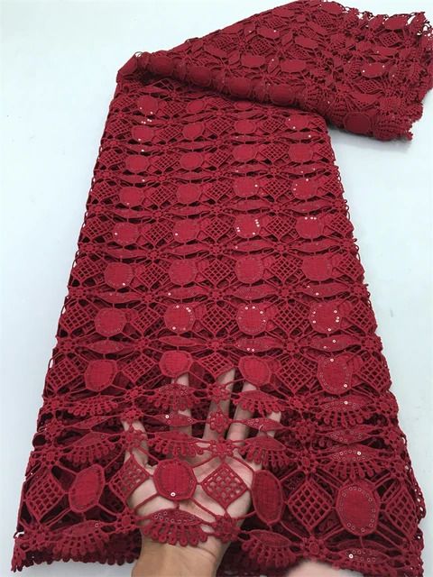 4frican Lace Fabric-5Yard