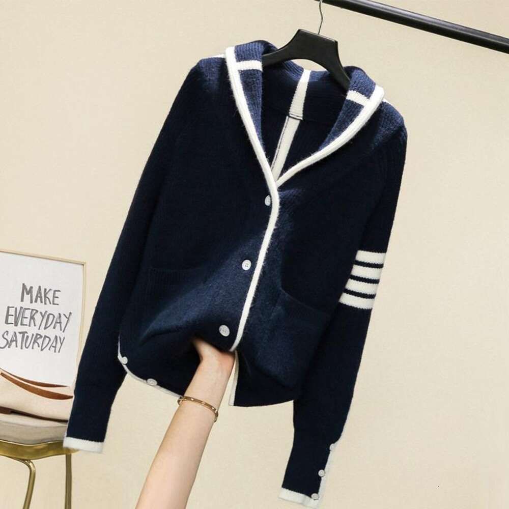 navy cardigan