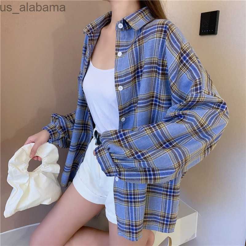 Grand plaid bleu