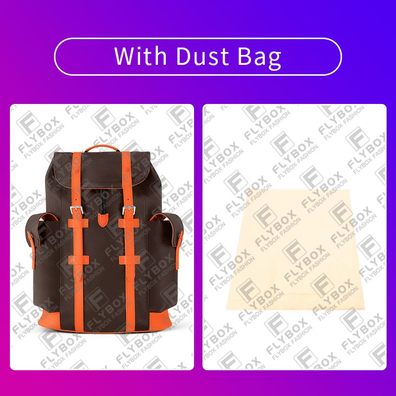 Brown Flower & Orange & with Dust Bag