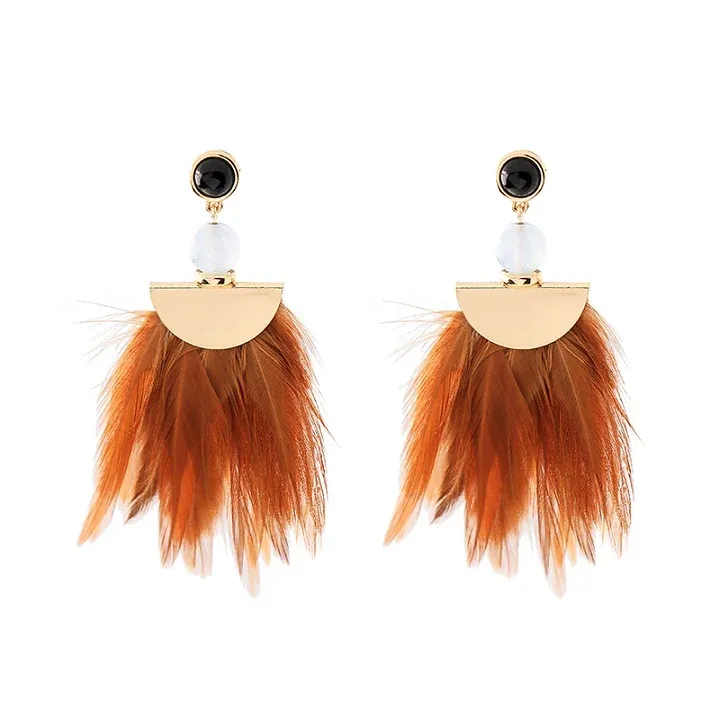 Boucles d'oreilles Plume