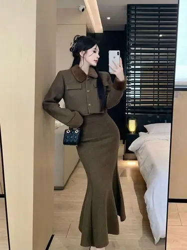 Ensemble khaki 2pc