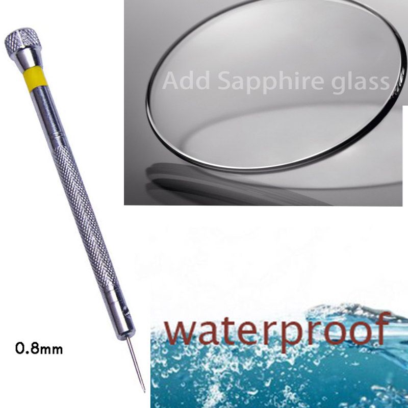 Waterdicht + saffierglas + gereedschap