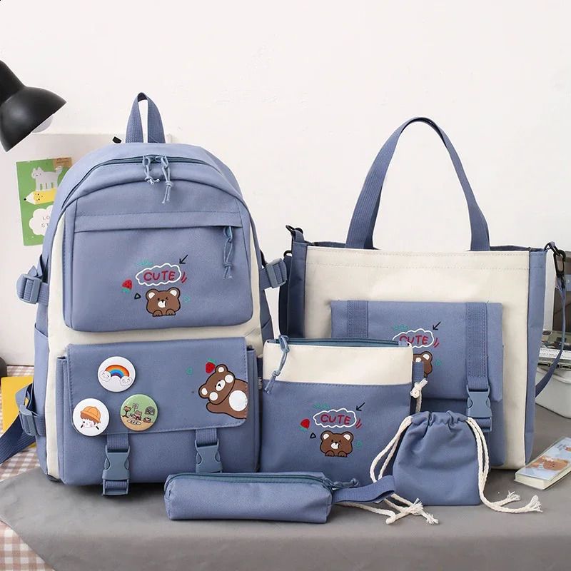 blue schoolbag