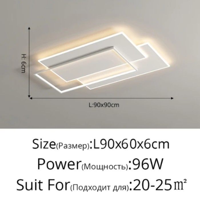 B Square 90x60cm