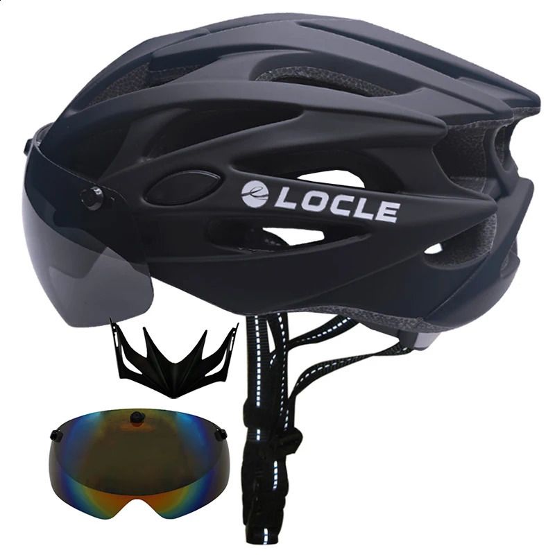 Black with 2 Lenses-xl (61-66cm)