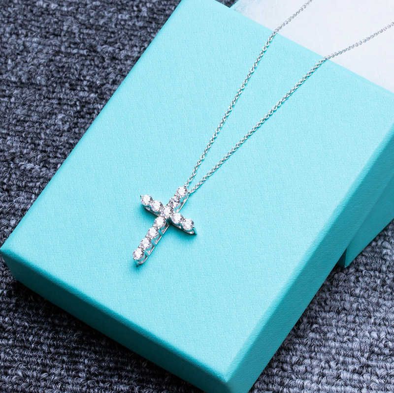 T Family Cross Necklace-925 Silver