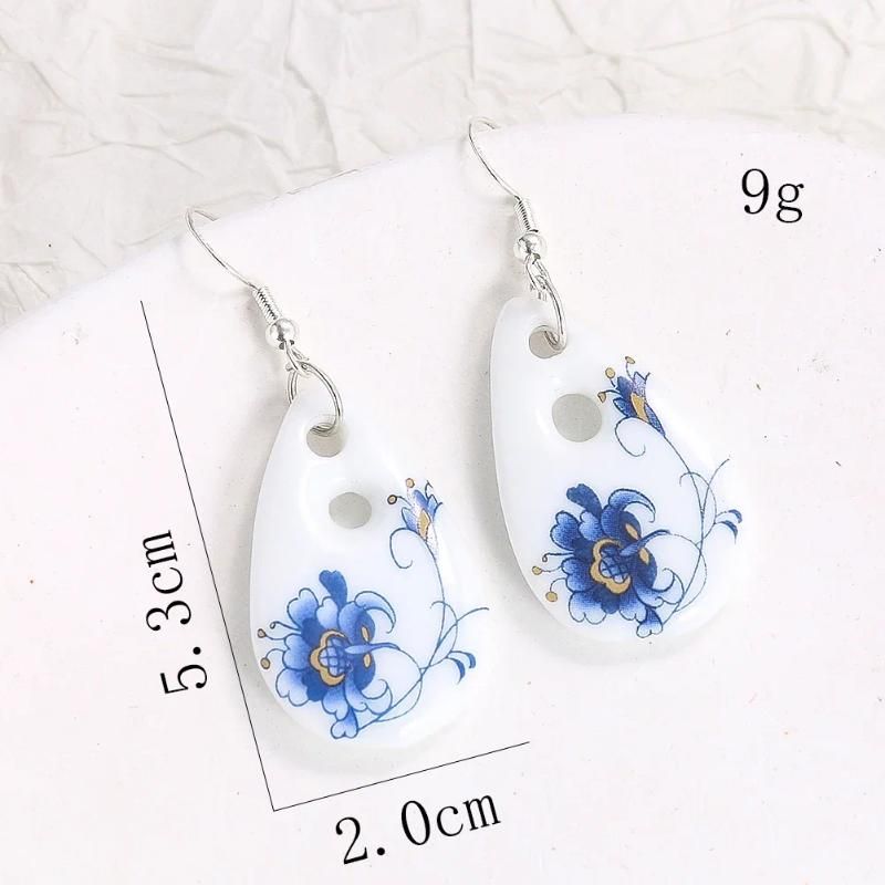 1Pair Ceramic Flower