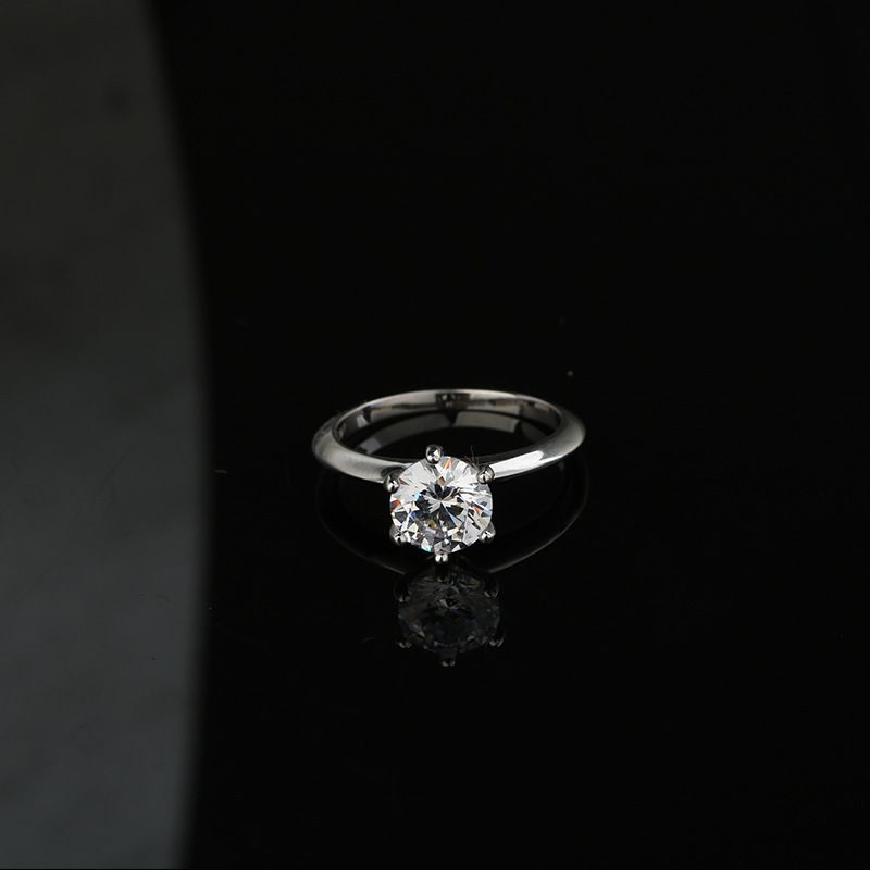 7. Silver mit 2 ct CZ Stein