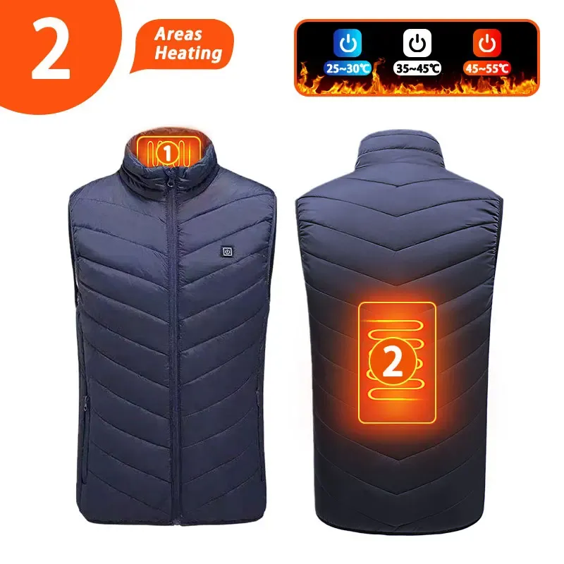 gilet 2 zones bleu