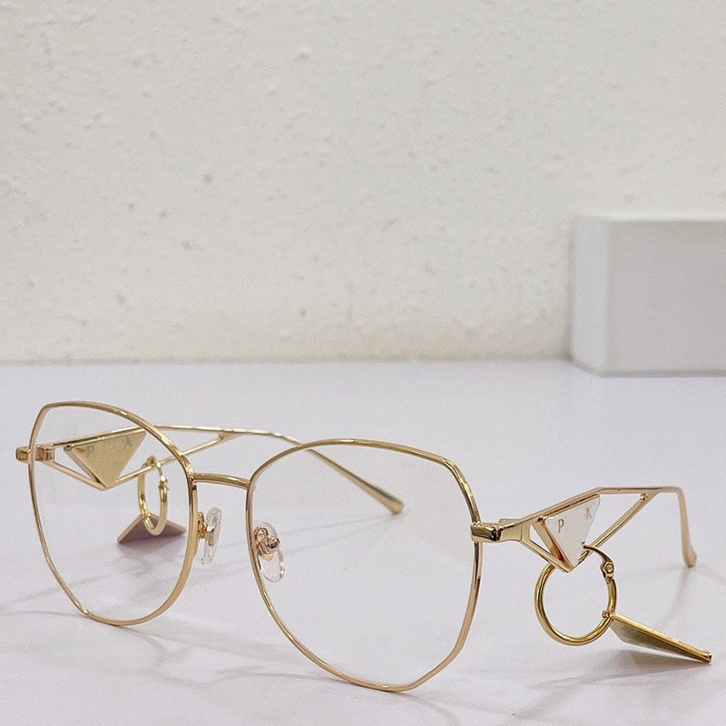 Gold framed optical lenses