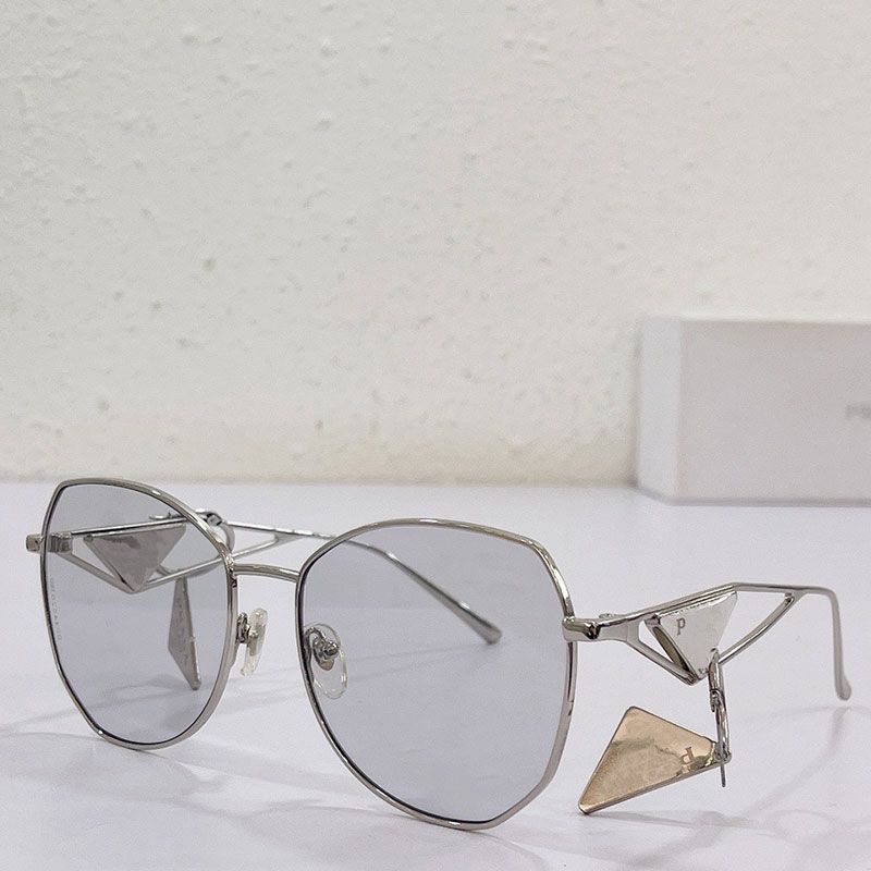 Silver frame mirror lenses