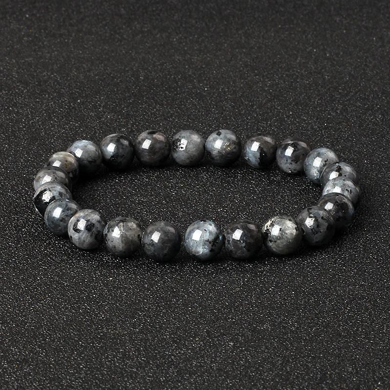 Perles de 6 mm 17 cm-6,69 pouces Noir