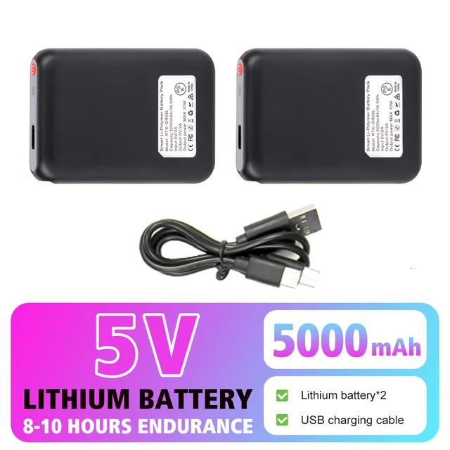 Batteria da 5000 mAh (5 V).