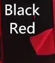 black with red