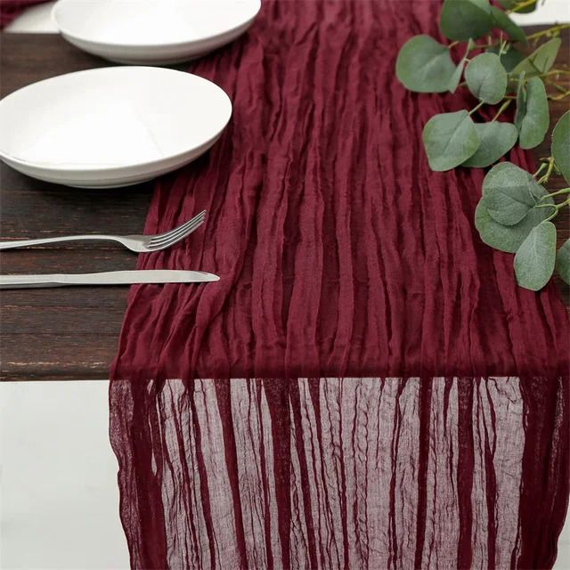 Deep Red-6PCS-90x300cm