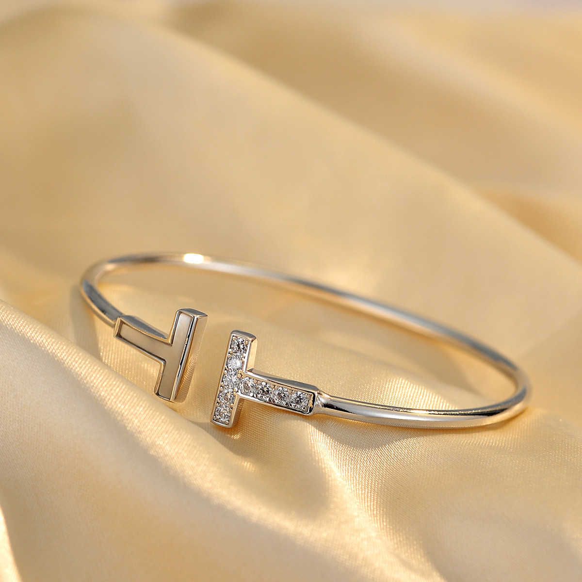 Single Fritillaria Armband + Rhodium