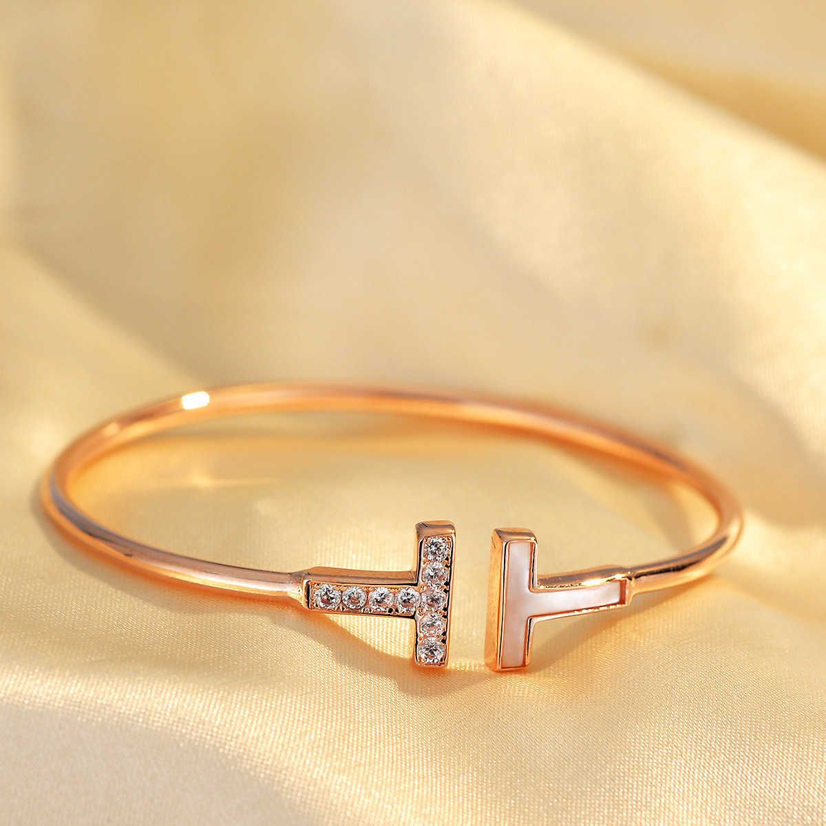 Single Fritillaria Armband + Rose Gold