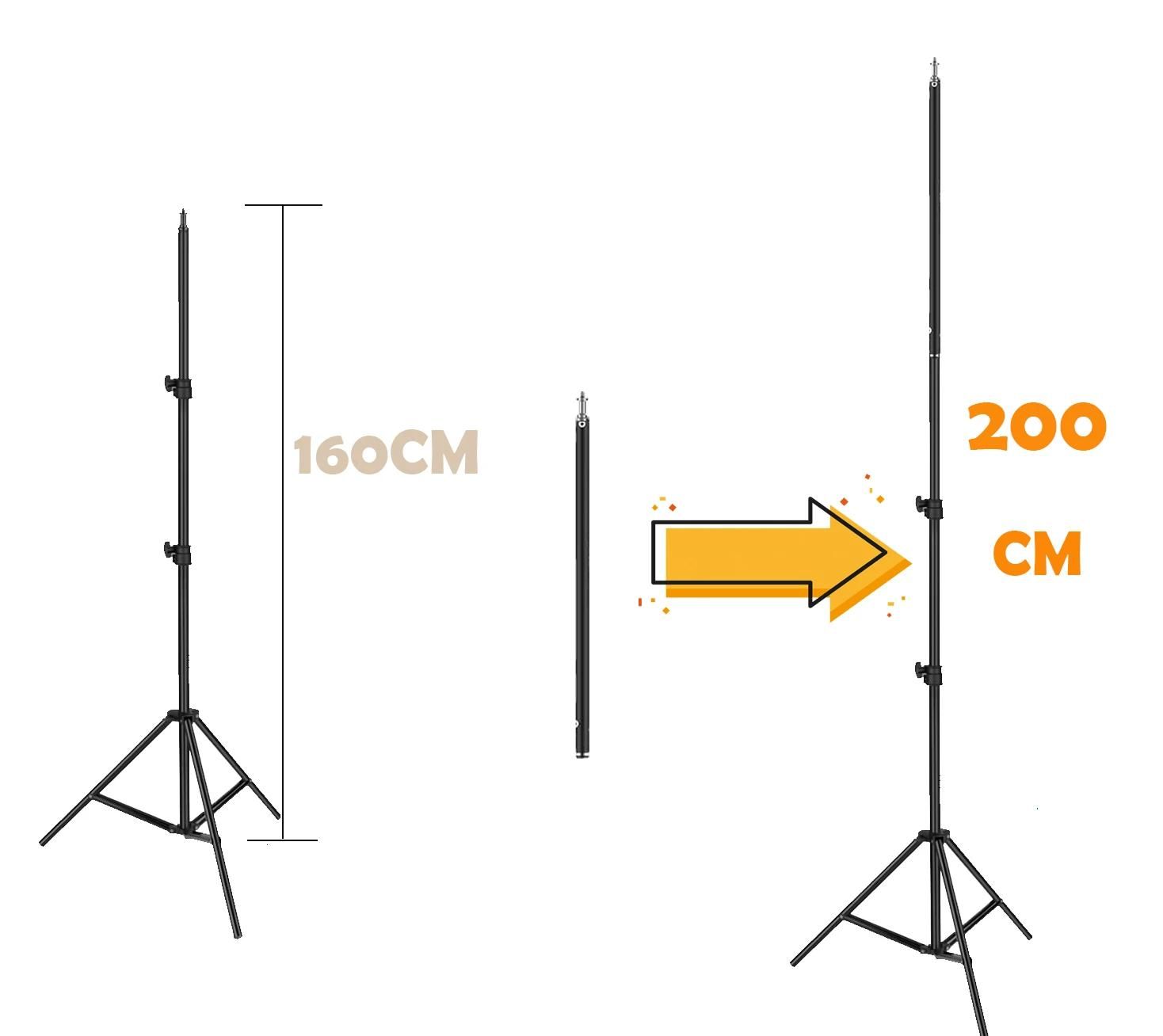 160cm to 200cm