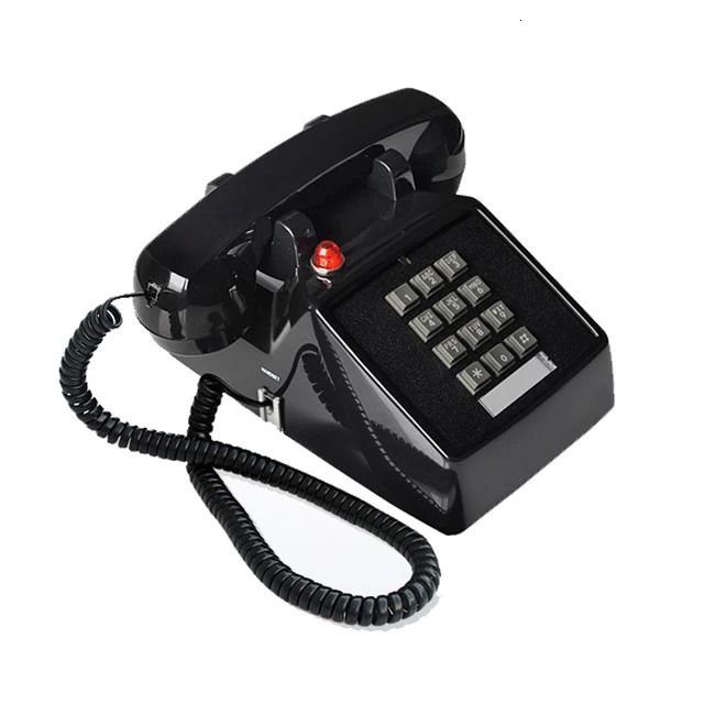 Czarny telefon