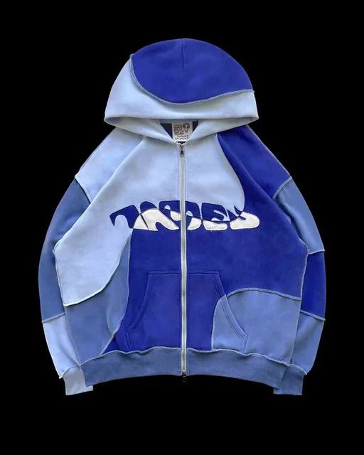 Blauwe hoodies