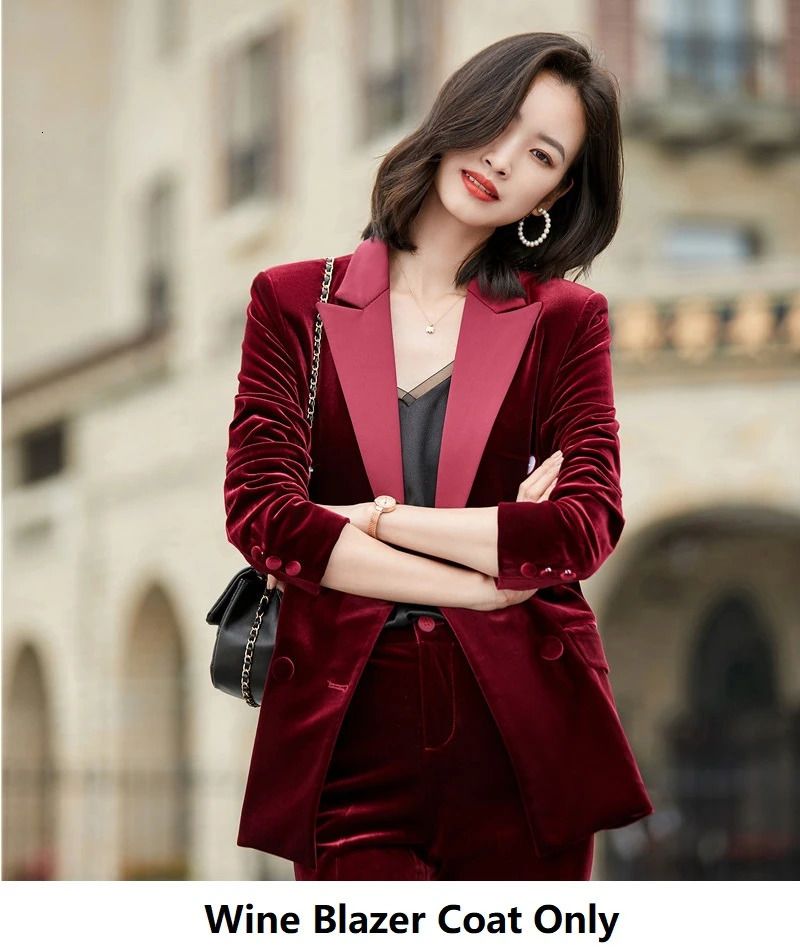 cappotto blazer di vino