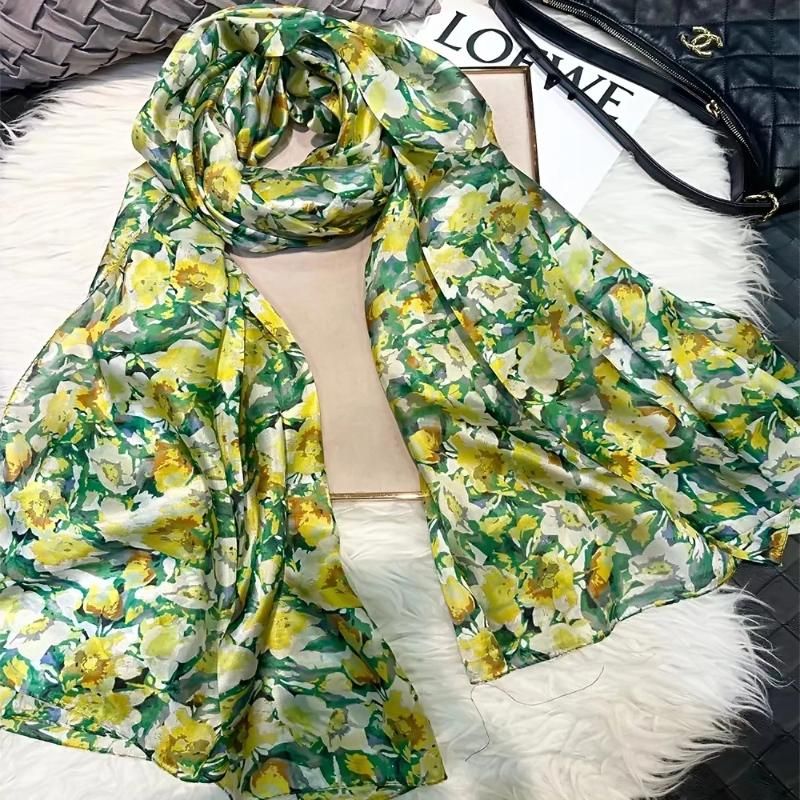 yellow green floral