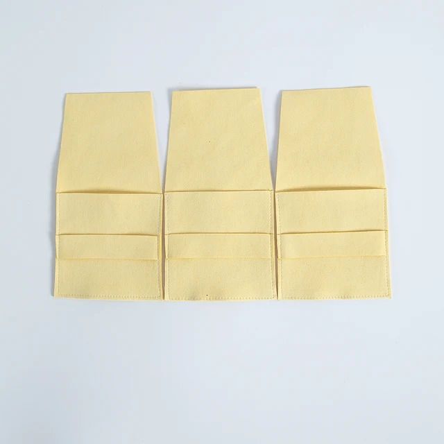 100pcs jaune-6.2x6.2 cm