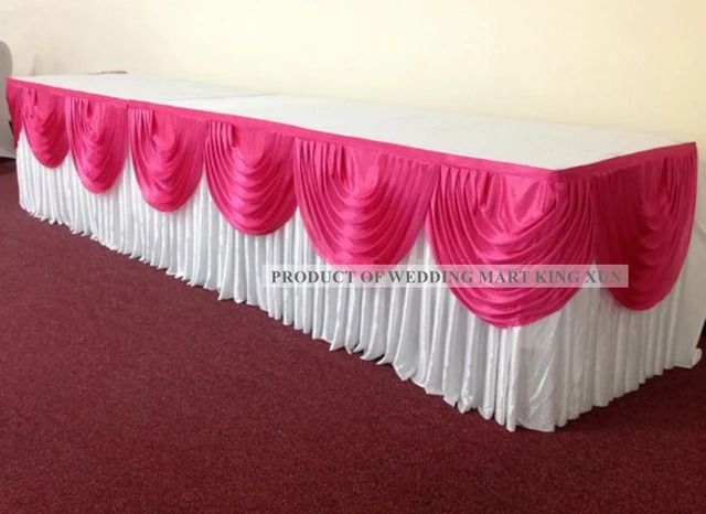 Blanc et fuchsia-14 pieds-4,2 m de long