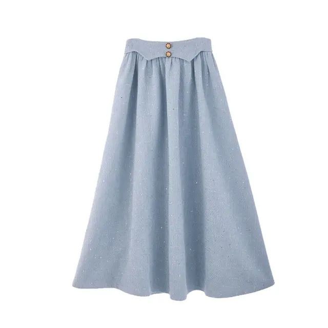 blue skirts