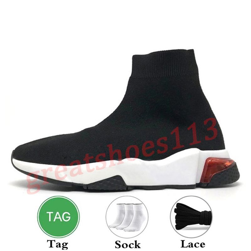 A19 Clear Sole Black Red