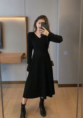 robe midi noire