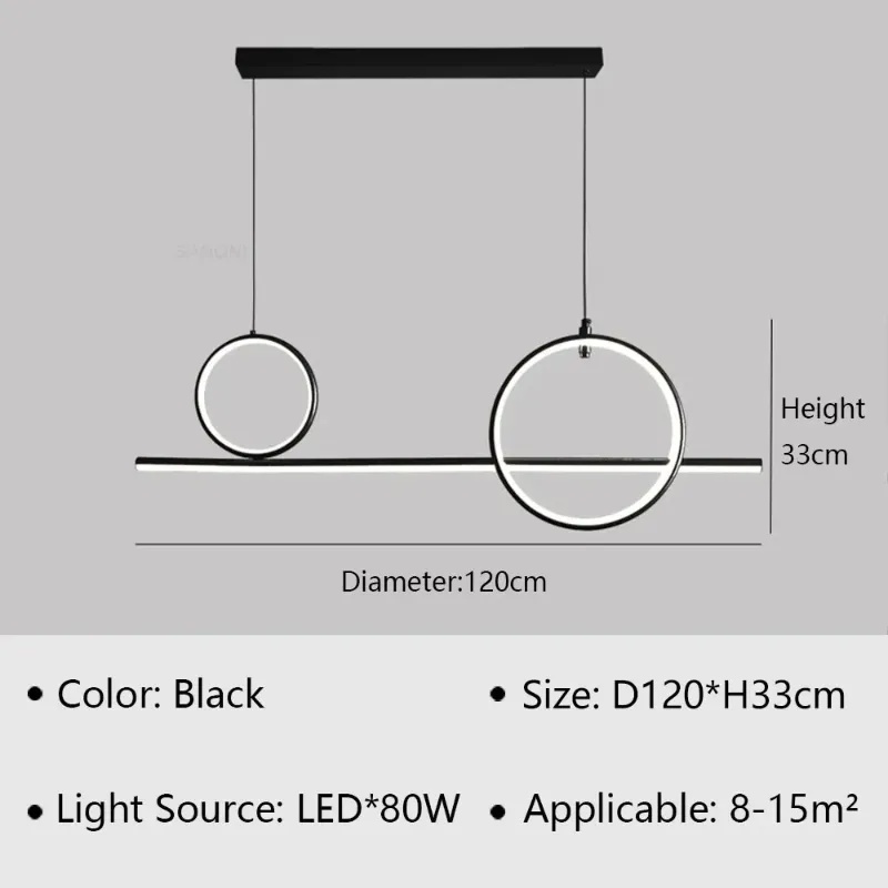 Branco quente (sem RC) Preto D120cm