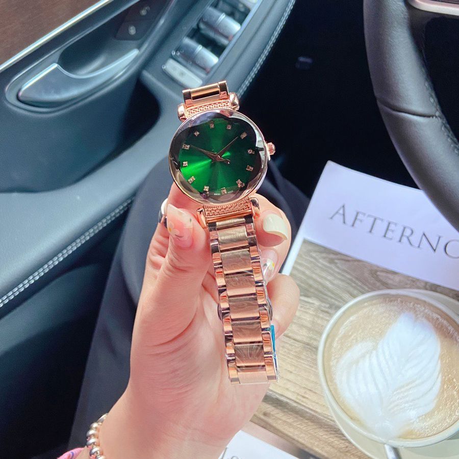 Rose gold green