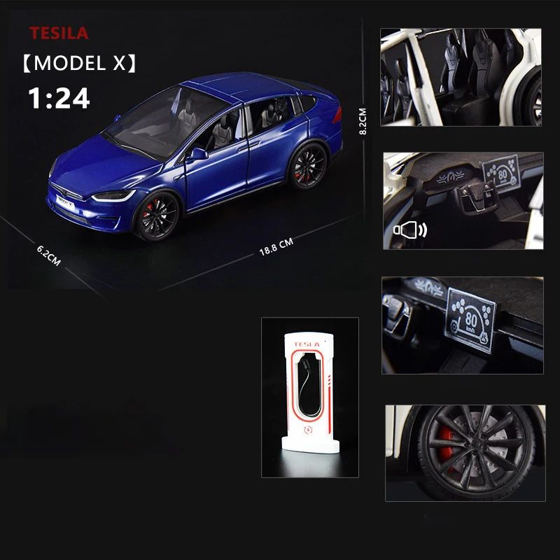 Model x Blue