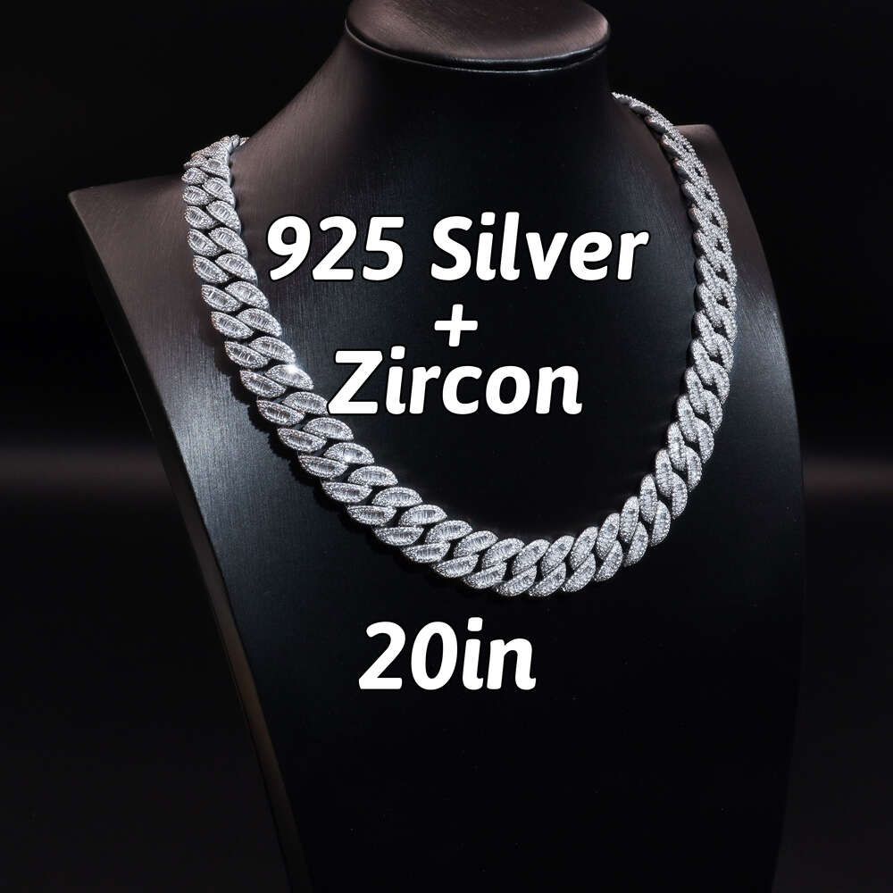 Costom 16mm:925 Sliver Zircon-24inches