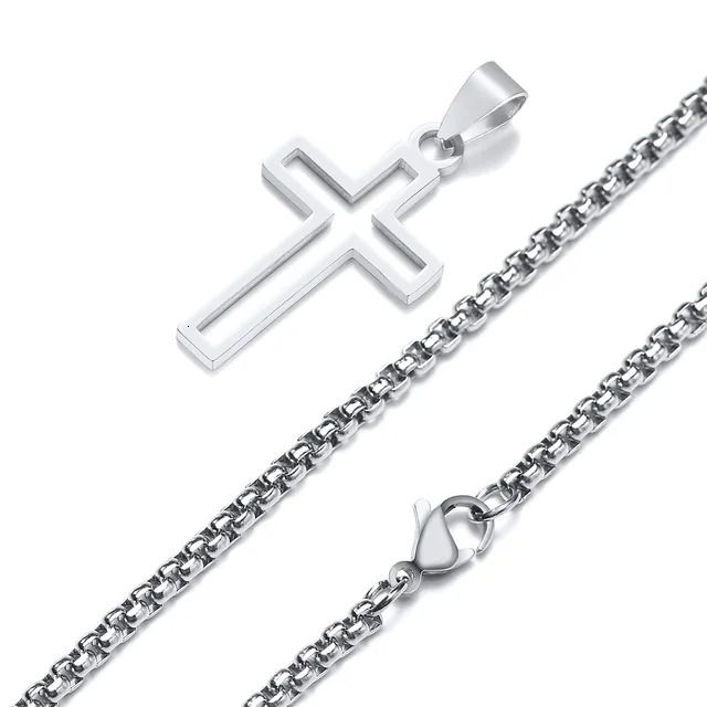 Silver - Box Chain -55CM