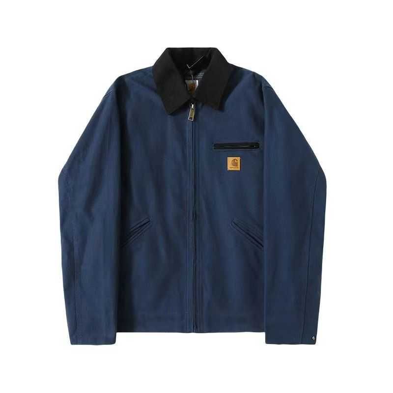 gasoline blue kahart j97 zipper coat