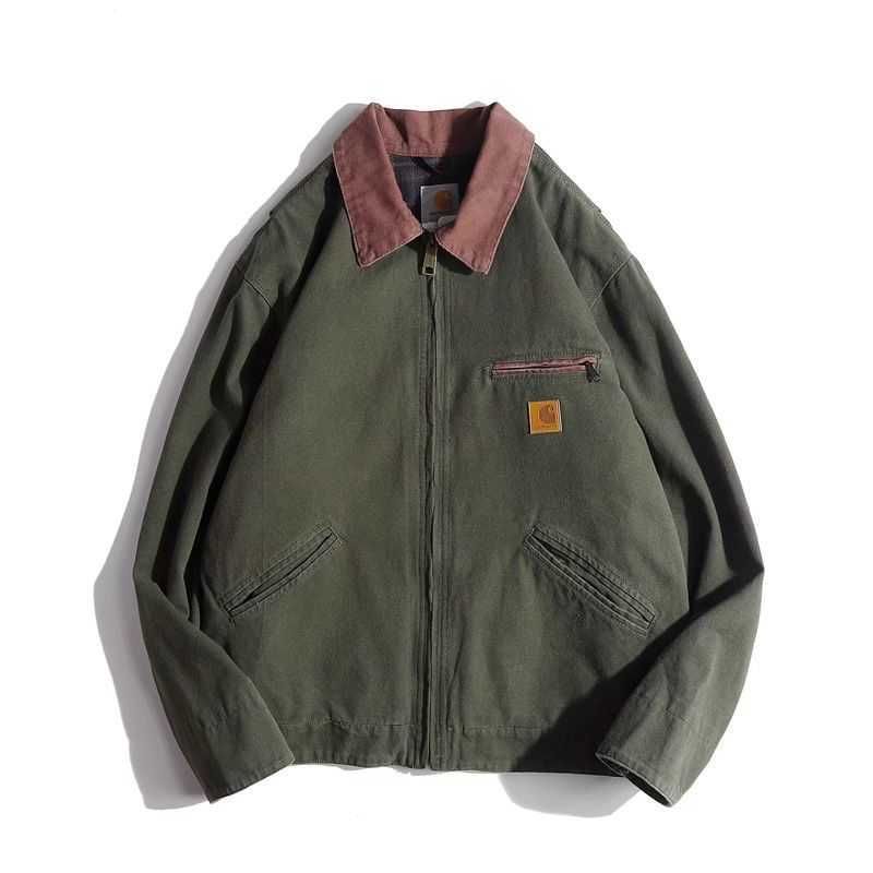 moss green kahart j97 zipper coat